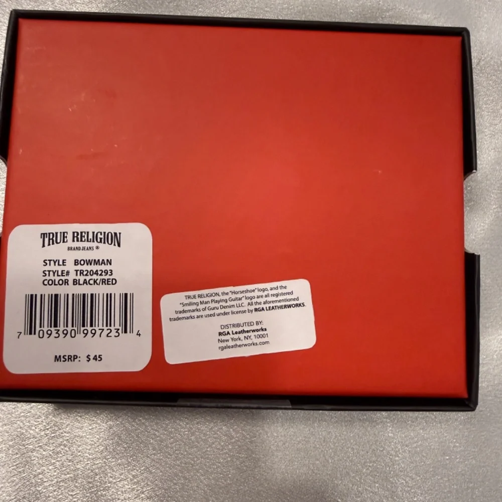 True Religion Black Leather Wallet – New With Box
